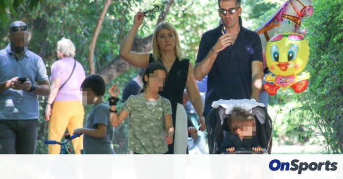 Μπακογιάννης-Κοσιώνη: Βόλτα στη λιακάδα και στον Εθνικό κήπο με τα παιδιά! (photos)