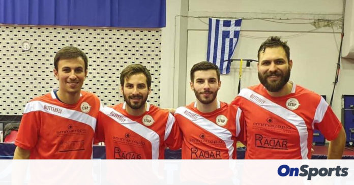 Πινγκ πονγκ: Αύξησε το απόλυτο το Ρέθυμνο, αγκαλιάζει τον τίτλο στην Α2 ανδρών
