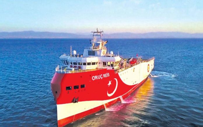 Εκτός ελληνικής υφαλοκρηπίδας το «Ορούτς Ρέις»