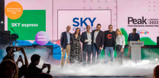 Η SKY express “BRAND OF THE YEAR” στα Peak Performance Marketing Awards