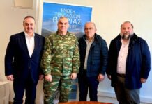 Συνάντηση της Ένωσης Ξενοδόχων Πιερίας με τον νέο Διοικητή της XXIV Τεθωρακισμένης Ταξιαρχίας Λιτοχώρου