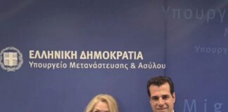 Άννα Μάνη – Παπαδημητρίου: Συνάντηση με τον Υπουργό Μετανάστευσης και Ασύλου Θάνο Πλεύρη
