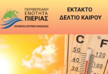 Έκτακτο Δελτίο Επιδείνωσης του καιρού | Επιχειρησιακή ετοιμότητα αντιμετώπισης από την Π.Ε. Πιερίας | Μέτρα από την Πολιτική Προστασία